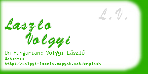 laszlo volgyi business card